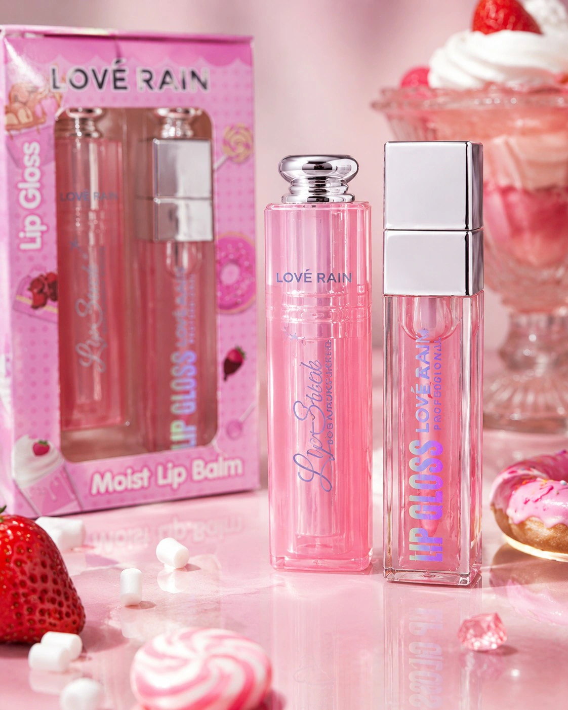 Kit Lip Gloss Love Rain