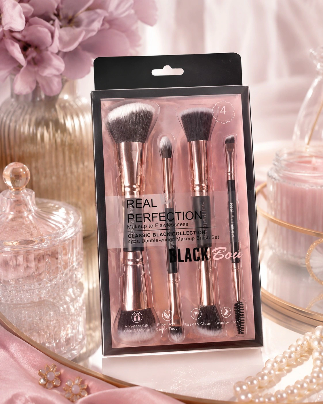 Kit Duo Real Perfection com 4 Pincéis
