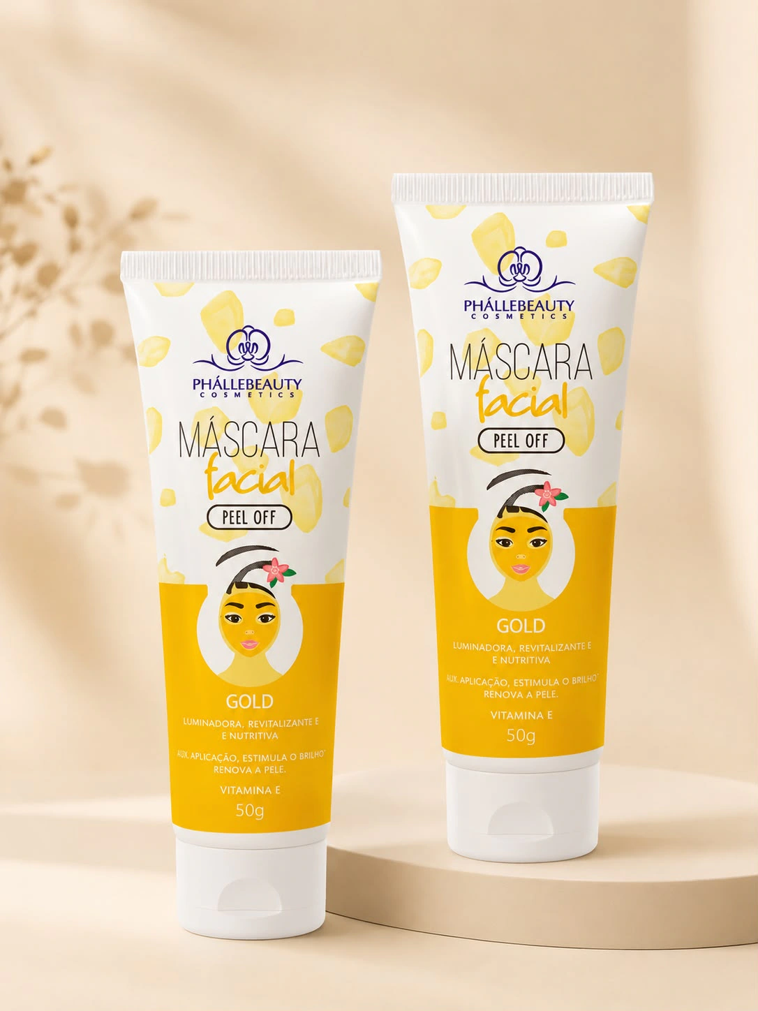 Máscara Facial Gold Peel Off Phállebeauty