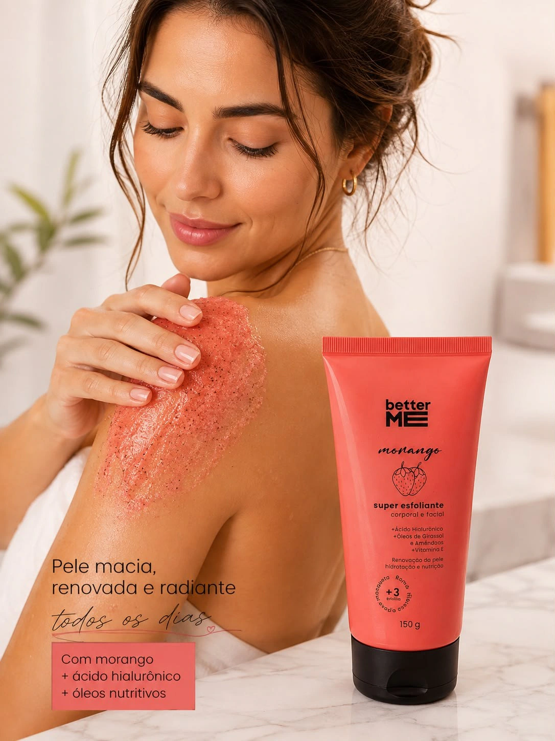 Esfoliante Corporal Better Me Morango