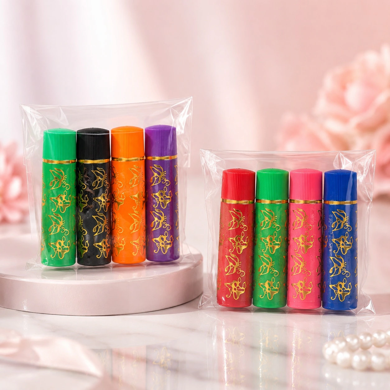 Batom 24 Horas Sombra Flor Kit com 4