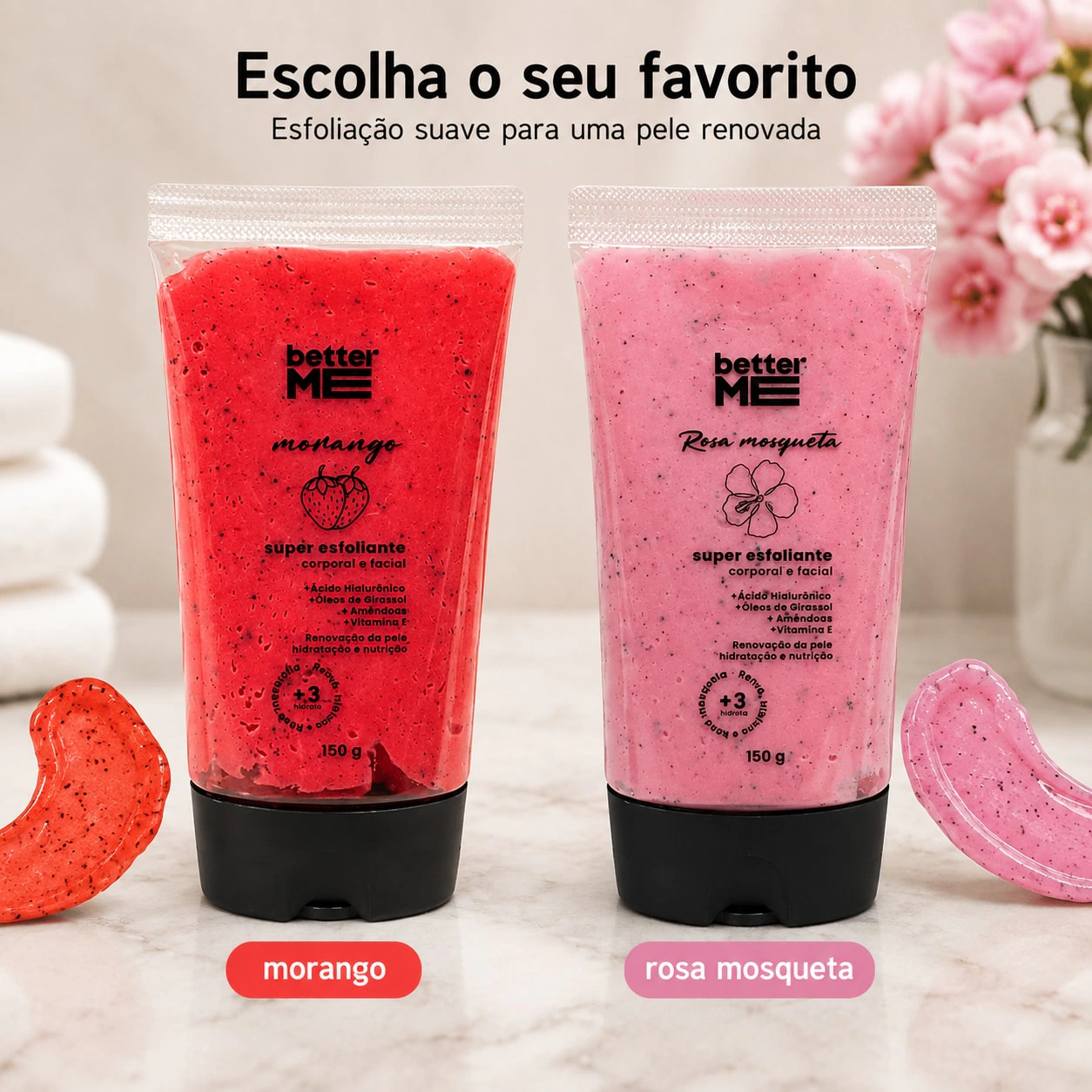Esfoliante Corporal Better Me Rosas
